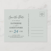 絵を描フローラセーブ・ザ・デート案内 インビテーションポストカード (裏面)