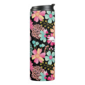 絵を描フローラバナー名パーソナライズされた飲料 タンブラー (回転左)