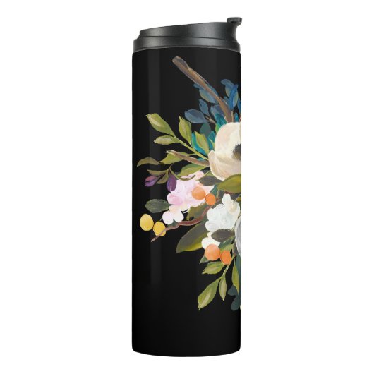 絵を描フローラパーソナライズされた名 タンブラー (回転左)