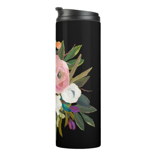 絵を描フローラパーソナライズされた名 タンブラー (回転右)