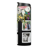 絵を描フローラ写真のパーソナライズされた列名 タンブラー (回転右)