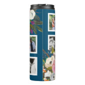 絵を描フローラ写真のパーソナライズされた列名 タンブラー (裏面)