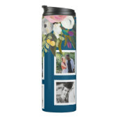 絵を描フローラ写真のパーソナライズされた列名 タンブラー (回転右)