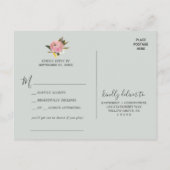 絵を描フローラ曲リクエストRSVPポストカード インビテーションポストカード (裏面)