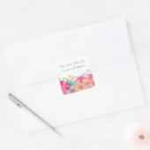 絵を描フローラ本プレート スクエアシール (封筒)