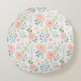 絵を描フローラ花星 ラウンドクッション
