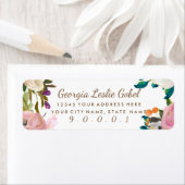 絵を描フローラ開花差出人住所ラベルII ラベル (インサイチュ)