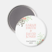 絵を描フローラ マグネット (正面/裏面)