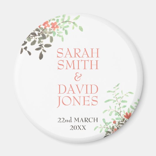 絵を描フローラ マグネット (正面)