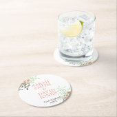 絵を描フローラ ラウンドペーパーコースター (インサイチュ)