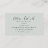 絵を描フローラ 名刺 (裏面)