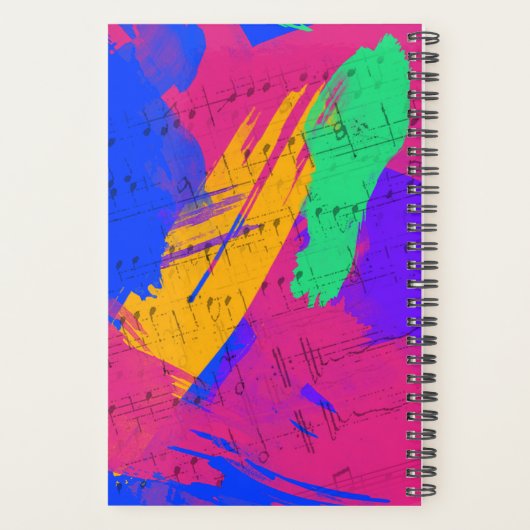 絵を描ブラシのストローク予算 プランナー手帳 (裏面)