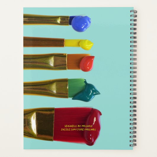 絵を描ブラシ芸術クラス年次プランナー先生 プランナー手帳 (裏面)