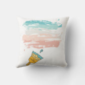 絵を描ブラシ クッション (裏面)