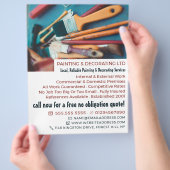 絵を描ブラシ，ペインター&デコレータ広告ー チラシ (手)