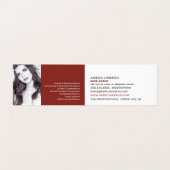 絵を描ブラシ、画家、デコレータ写真 名刺 (内部フラット)