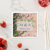 絵を描ブリック・グリーン結婚アイビーのカクテル・ナプキンス スタンダードカクテルナプキン (インサイチュ)