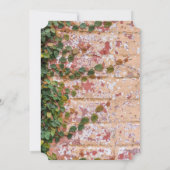 絵を描ブリッ結婚ク・グリーン・アイビーのサンキューカード サンキューカード (裏面)