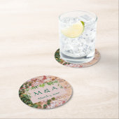 絵を描ブリッ結婚ク ラウンドペーパーコースター (インサイチュ)