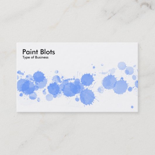 絵を描ブロット – ベビーブルー 名刺 (正面)