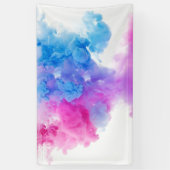 絵を描プル旗 横断幕 (縦)