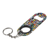 絵を描ボトルオープナー キーホルダー栓抜き (正面アングル)