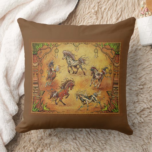 絵を描ポニー クッション (ブランケット)