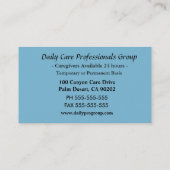 絵を描ミーグレイシーグランデケアバープロフェッショナル 名刺 (裏面)