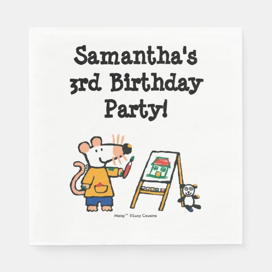 絵を描メイジーと! スタンダードランチョンナプキン (正面)