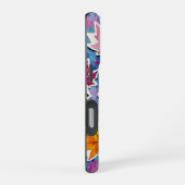 絵を描メープル離れの青 iPhoneケース (右側面)