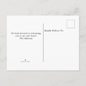 絵を描メールボックスの水彩新しいホームムービング 案内ポストカード (裏面)