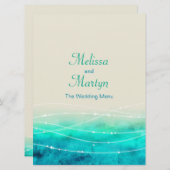 絵を描モダンのメニューを結婚取り除く メニュー (正面/裏面)