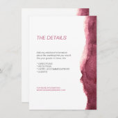 絵を描モダンマルサシンプルラ結婚の方向 エンクロージャーカード (正面/裏面)