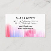 絵を描モダン抽象芸術水ミニマル彩画 名刺 (裏面)