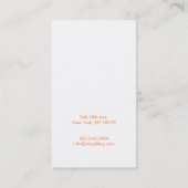 絵を描モダン絵を描の（ばちゃばちゃ）跳ねる名刺 名刺 (裏面)