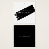 絵を描モダン線の白黒つるラベル (正面&裏面)