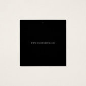 絵を描モダン線の白黒つるラベル (裏面)