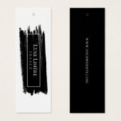 絵を描モダン線の白黒つるラベル (正面&裏面)