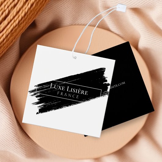 絵を描モダン線の白黒つるラベル