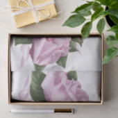 絵を描ラベンダーバラフラワーバタフライホワイト 薄葉紙 (ギフト)