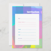 絵を描レイヤーのフラット招待状 招待状 (正面)