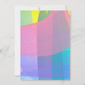 絵を描レイヤーのフラット招待状 招待状 (裏面)