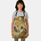 絵を描中国のフェイク金の滴モノグラムのり エプロン (インサイチュ)