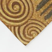 絵を描中国のフェイク金の滴モノグラムのり フリースブランケット (角)