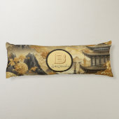 絵を描中国のフェイク金の滴モノグラムのり ボディピロー (裏面)