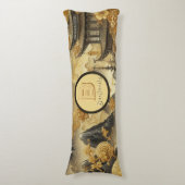 絵を描中国のフェイク金の滴モノグラムのり ボディピロー (正面縦)