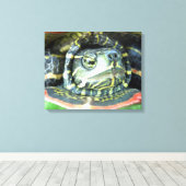 絵を描亀2 キャンバスプリント (インサイチュ (ウッドフロア))