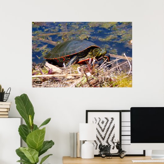 絵を描亀3 ポスター (ホームオフィス)