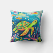 絵を描亀 クッション (裏面)