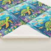 絵を描亀 シェルパブランケット (3/4)